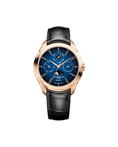 Baume & Mercier Clifton er en dressklokke med månefase til herre på 39 mm. Kasse i stål og rem i alligatorskinn. 50 meter vanntett.