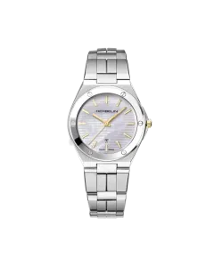 Herbelin Cap Camarat 14545B19T er en dameklokke i stål med hvit perlemorskive, lenke og quartzverk.