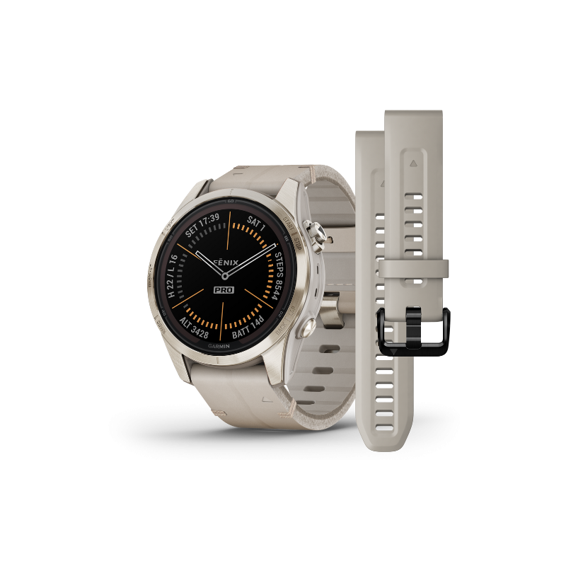 Garmin fēnix® 7S Pro 42 mm – Sapphire Solar Edition - 010-02776-30 - Urmakerlarsen.no Garmin fēnix® 7S Pro 42 mm – Sapphire Solar Edition - 010-02776-30 - Urmakerlarsen.no
