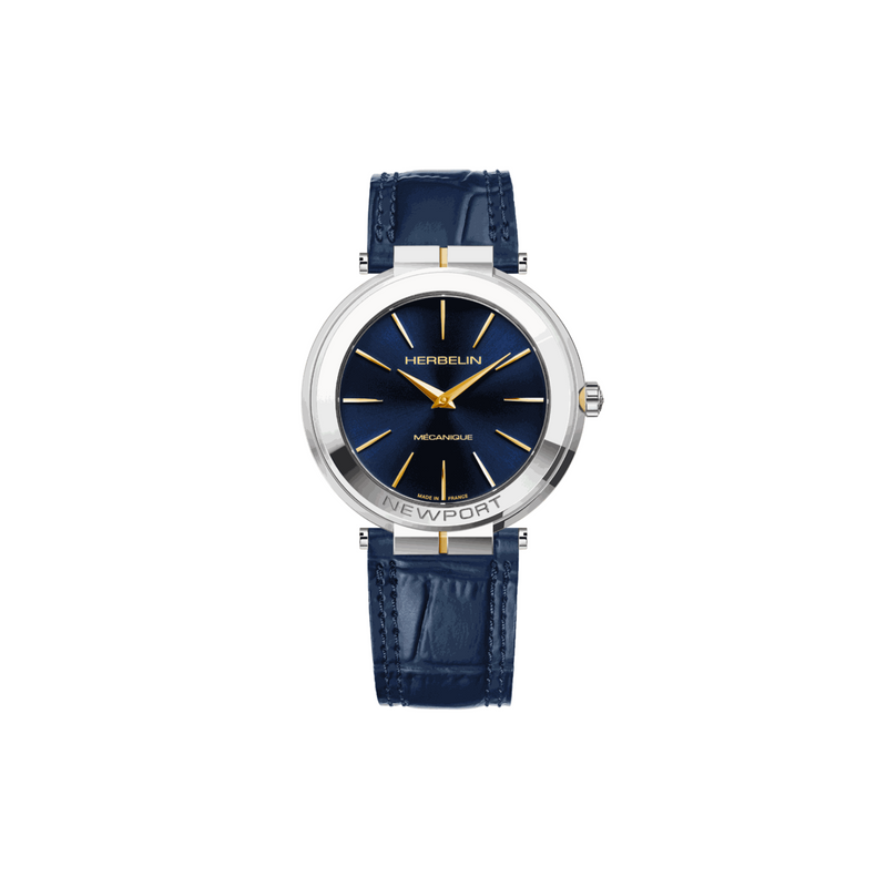 Herbelin Newport Slim Mechanical 42 mm - 1222/T15BL - Urmakerlarsen.no Herbelin Newport Slim Mechanical 42 mm - 1222/T15BL - Urmakerlarsen.no