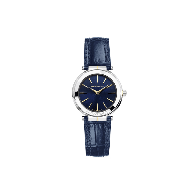 Herbelin Newport Slim Quartz 32 mm - 16922/T15BL - Urmakerlarsen.no Herbelin Newport Slim Quartz 32 mm - 16922/T15BL - Urmakerlarsen.no