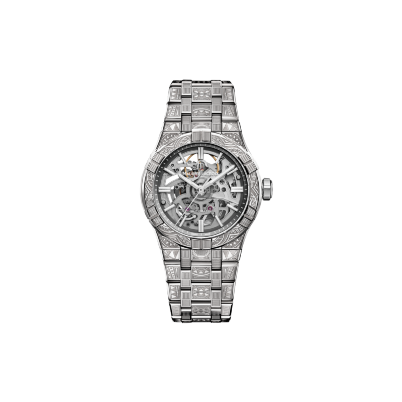 Maurice Lacroix Aikon Skeleton Urban Tribe 39 mm - Limited edition - AI6007-SS009-030-1 - urmakerlarsen.no Maurice Lacroix Aikon Skeleton Urban Tribe 39 mm - Limited edition - AI6007-SS009-030-1 - urmakerlarsen.no