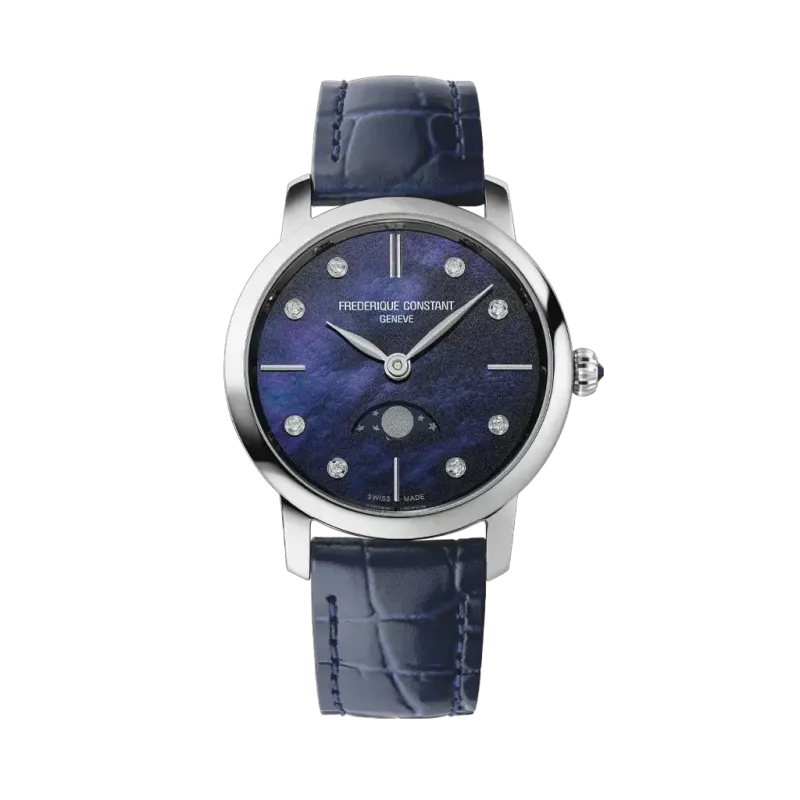 Frederique Constant Slimline Moonphase - FC-206MPND1S6 - urmakerlarsen.no Frederique Constant Slimline Moonphase - FC-206MPND1S6 - urmakerlarsen.no