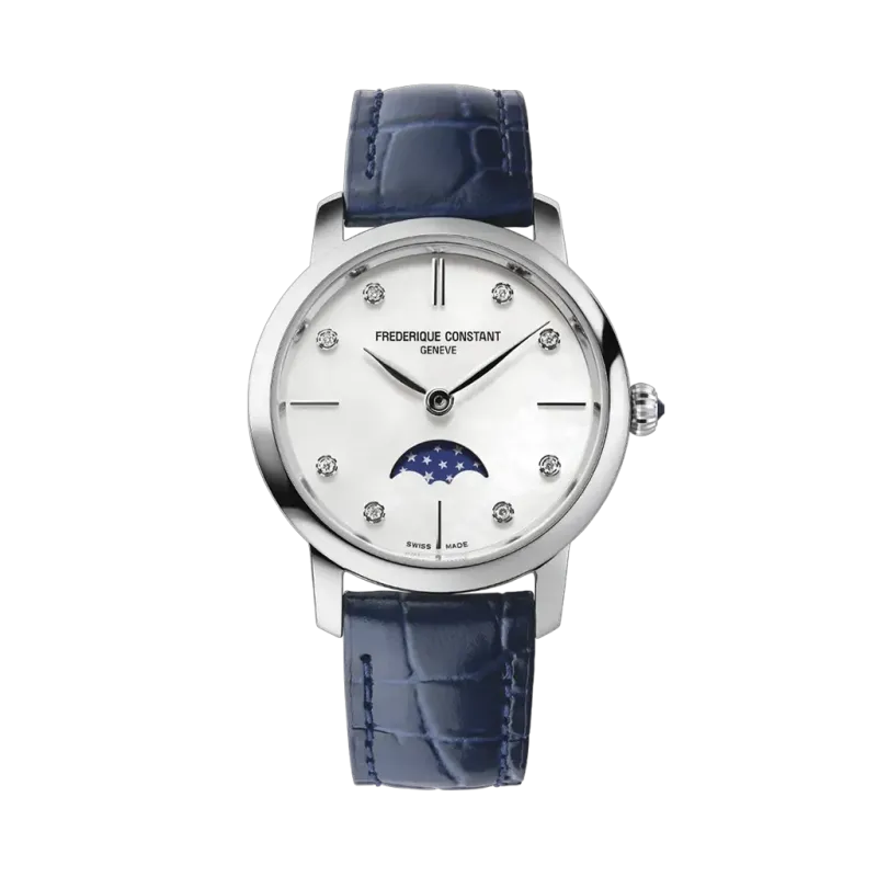 Frederique Constant Slimline Moonphase - FC-206MPWD1S6 - urmakerlarsen.no Frederique Constant Slimline Moonphase - FC-206MPWD1S6 - urmakerlarsen.no