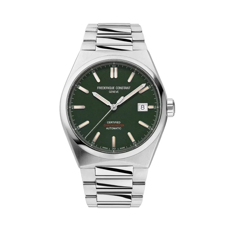 Frederique Constant FC-303GRS3NH6B herreklokke med automatisk verk, stållenke og gummirem Frederique Constant FC-303GRS3NH6B herreklokke med automatisk verk, stållenke og gummirem