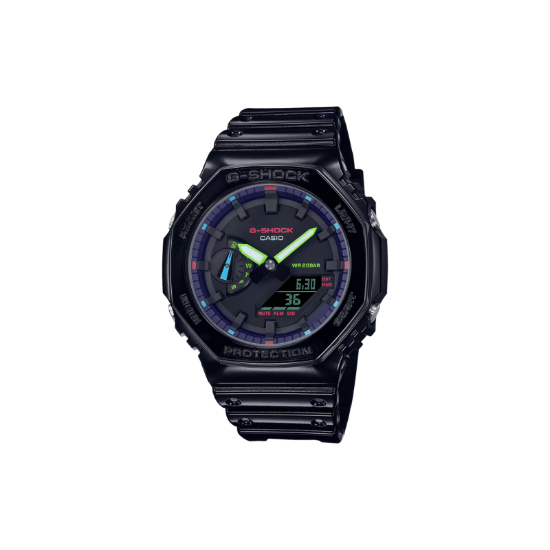 Casio G-Shock GA-2100RGB-1AER - GA-2100RGB-1AER - Urmakerlarsen.no Casio G-Shock GA-2100RGB-1AER - GA-2100RGB-1AER - Urmakerlarsen.no