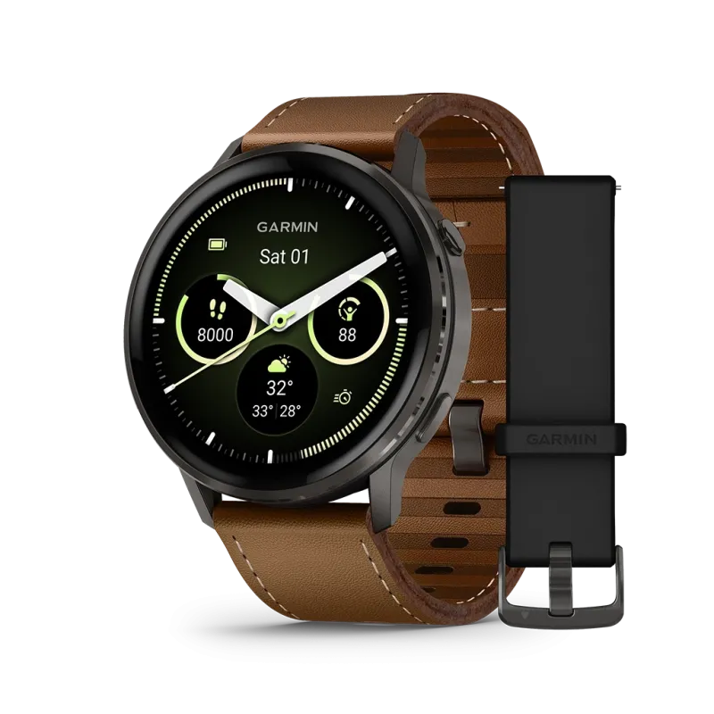 Garmin Venu 4 - 45 mm 010-03014-03 til herre i stål med AMOLED-skjerm, skinnrem og ekstra silikonrem. Opptil 12 dagers batteritid. Garmin Venu 4 - 45 mm 010-03014-03 til herre i stål med AMOLED-skjerm, skinnrem og ekstra silikonrem. Opptil 12 dagers batteritid.