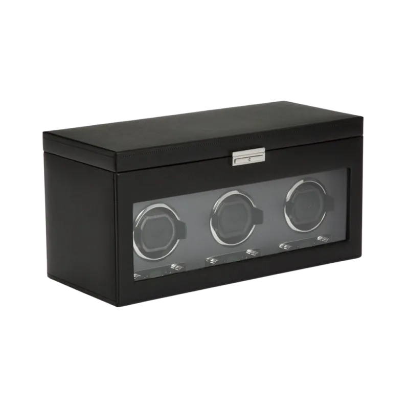 WOLF Viceroy Triple Watch Winder With Storage - 456302 - urmakerlarsen.no