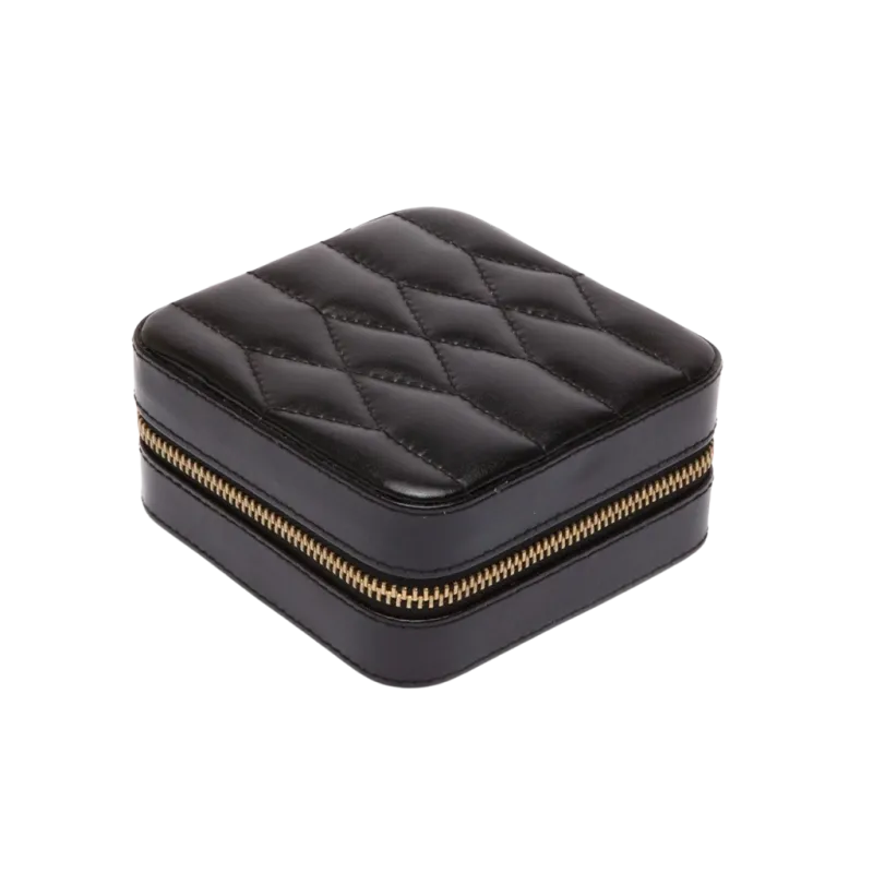 WOLF Caroline Zip Travel Case - Black - 329971 - Urmakerlarsen.no WOLF Caroline Zip Travel Case - Black - 329971 - Urmakerlarsen.no