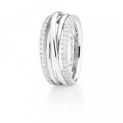 Capolavoro Ring - "Magnifio" - 18k Hvitt gull/diamanter - RI8BRW02718 - Urmakerlarsen.no