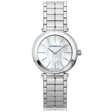 Herbelin Newport Slim Quartz 32 mm - 16922/B19 - Urmakerlarsen.no