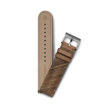 Victorinox woodrem D2-TI V.60052 - 21 mm brun rem med C-spenne i stål.