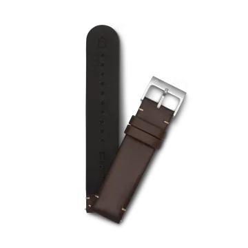 Victorinox skinnrem D1 V60037 - 21 mm i brun med C-spenne i stål.