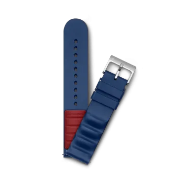 Victorinox gummirem D2 V.60042- 21 mm blå med C-spenne i stål.