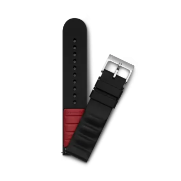 Victorinox gummirem D2 V.60043 - 21 mm sort med C-spenne i stål
