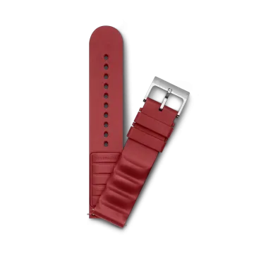 Victorinox gummirem D2 V.60044 - 21 mm rød med C-spenne i stål.
