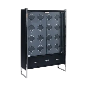 WOLF Viceroy 16 Piece Watch Winder Cabinet - 466702 - urmakerlarsen.no